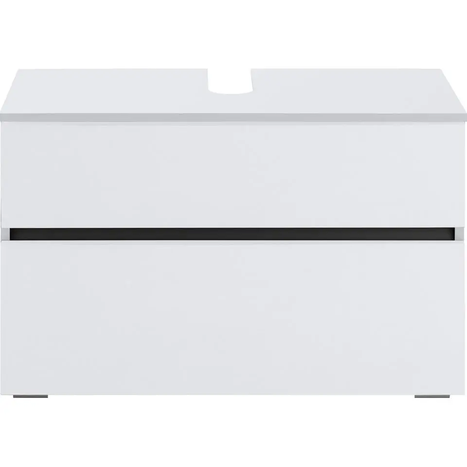 Wisla - Onderkast 80 cm met 1 lade 1 klep in witte spaanplaat