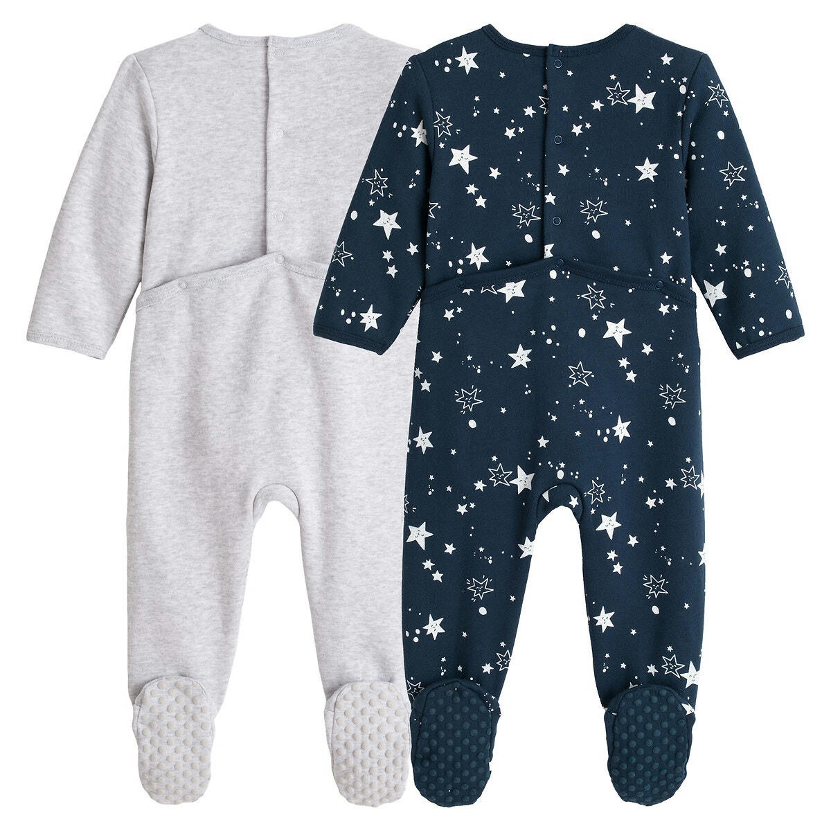 Lot de 2 pyjamas molleton coton