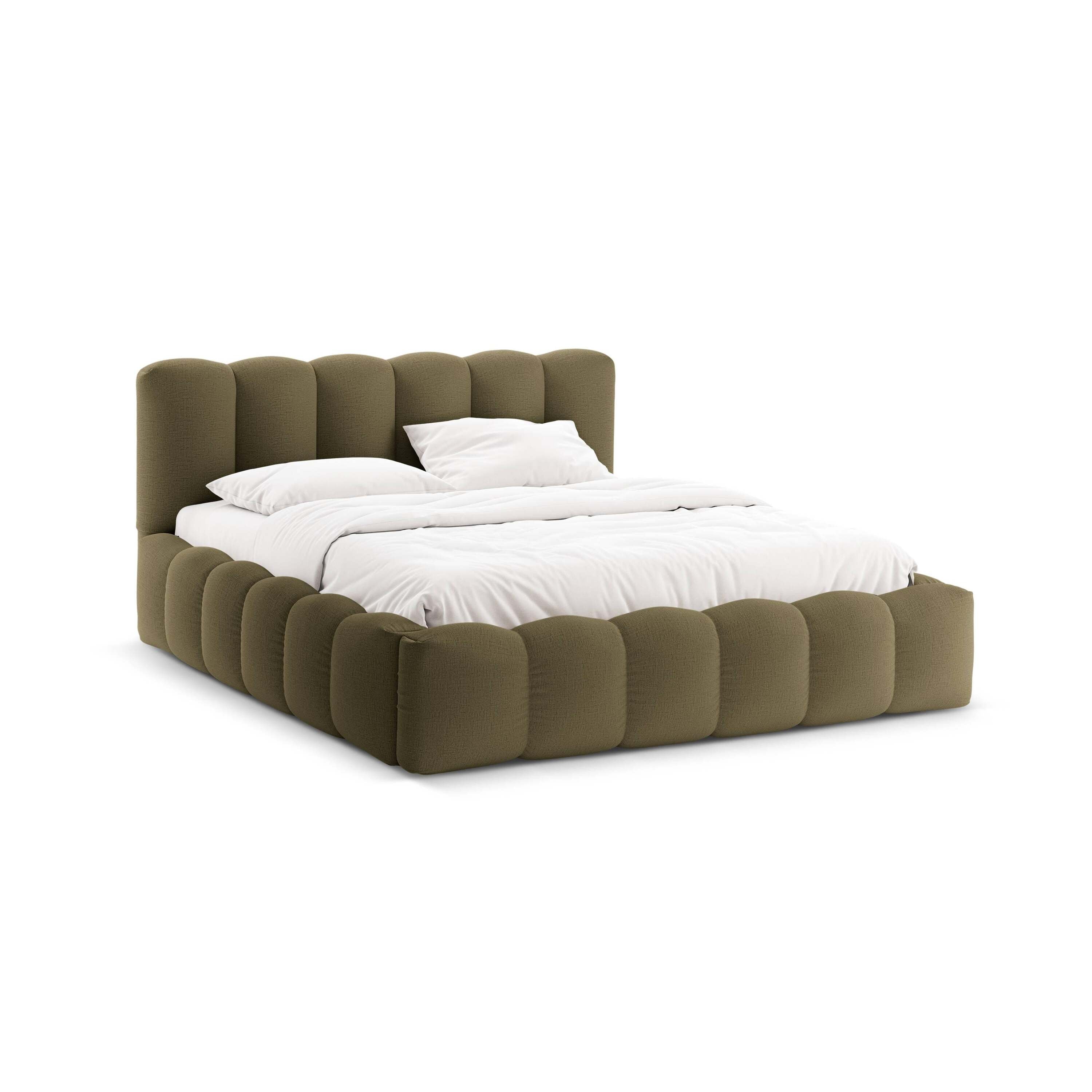 Micadoni Lupine Bedframe met Opbergruimte 180 x 200 cm - Groen