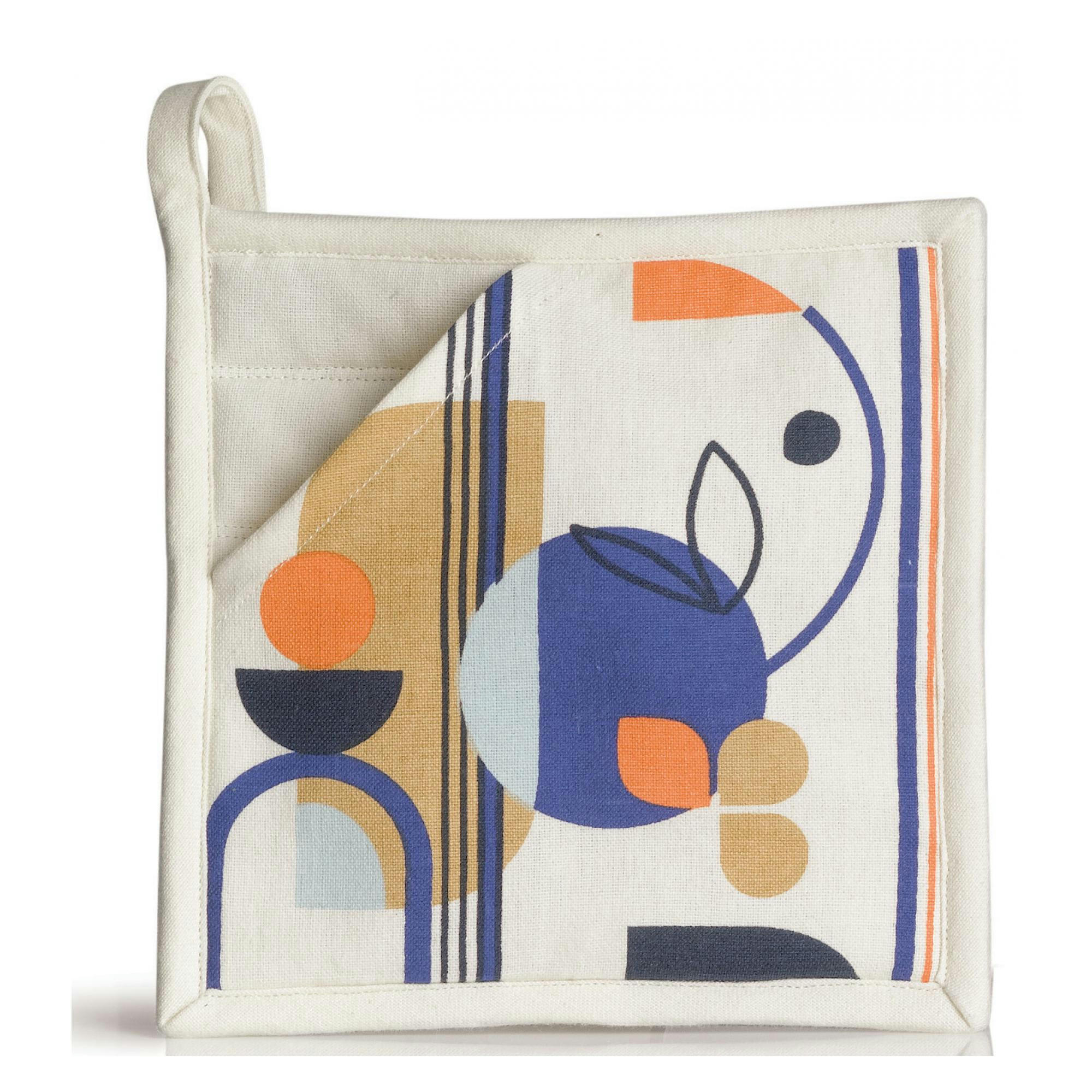 TITOUAN - Manique 2 en 1  en coton multico 20 x 20