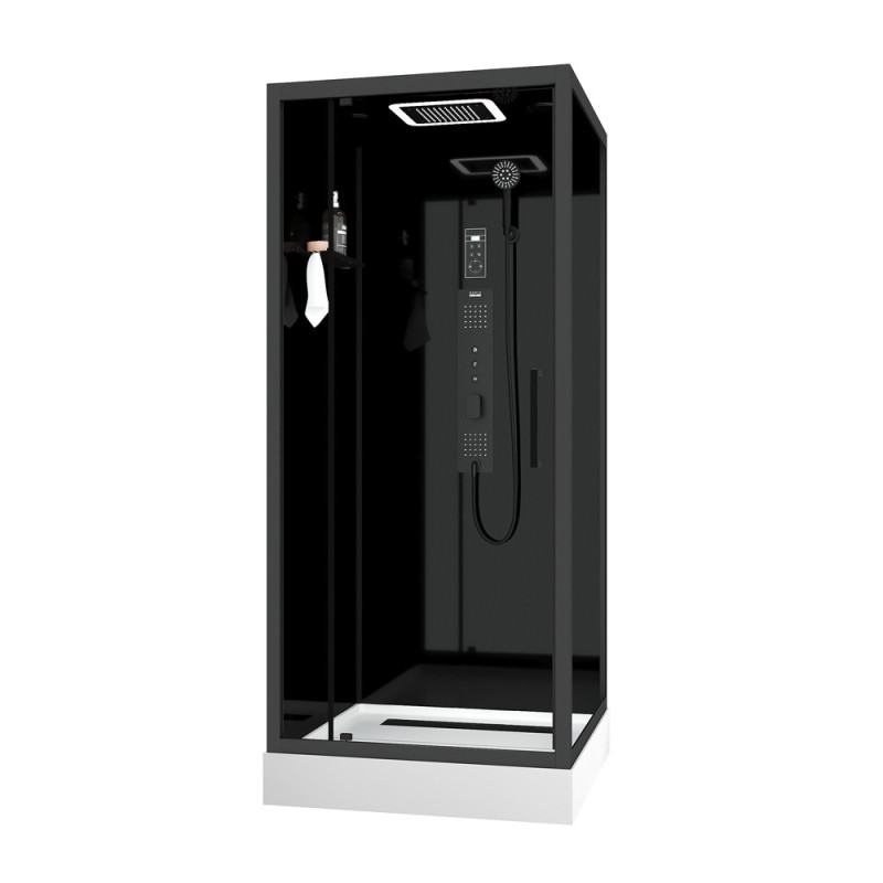 Cabine de douche Aura carrée 90 x 90 x 215 cm AURLANE