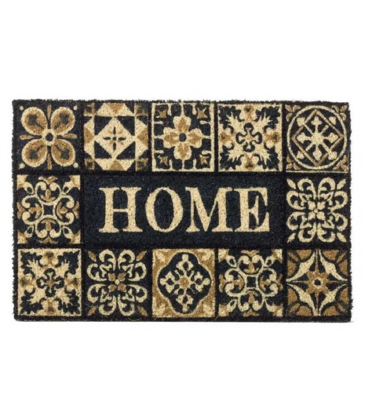 HOME - Paillasson coco façon carreaux de ciment 60x40