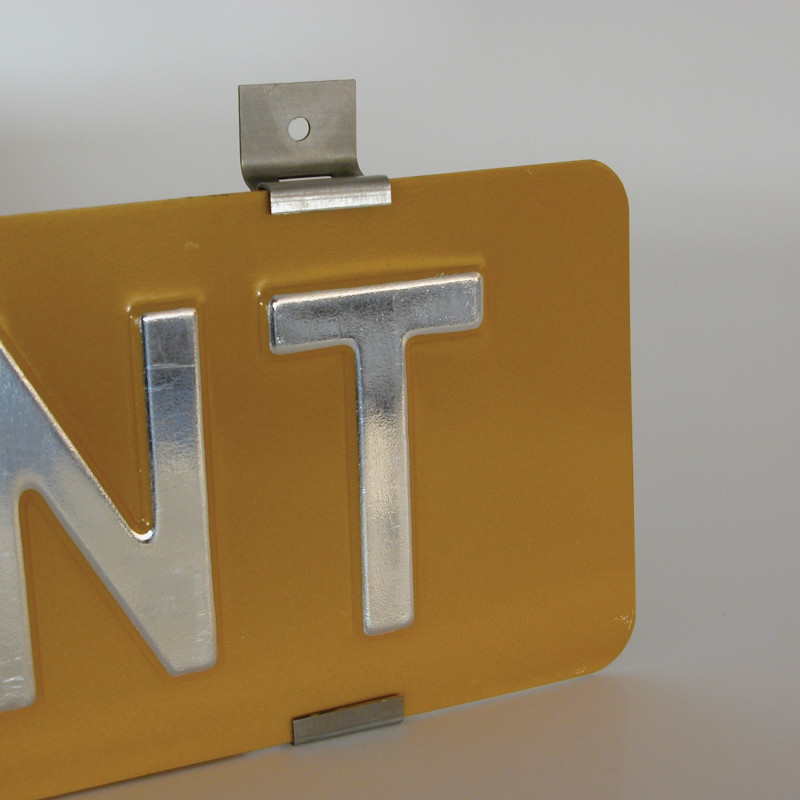 Pince pour plaque d'immatriculation 2 pièces