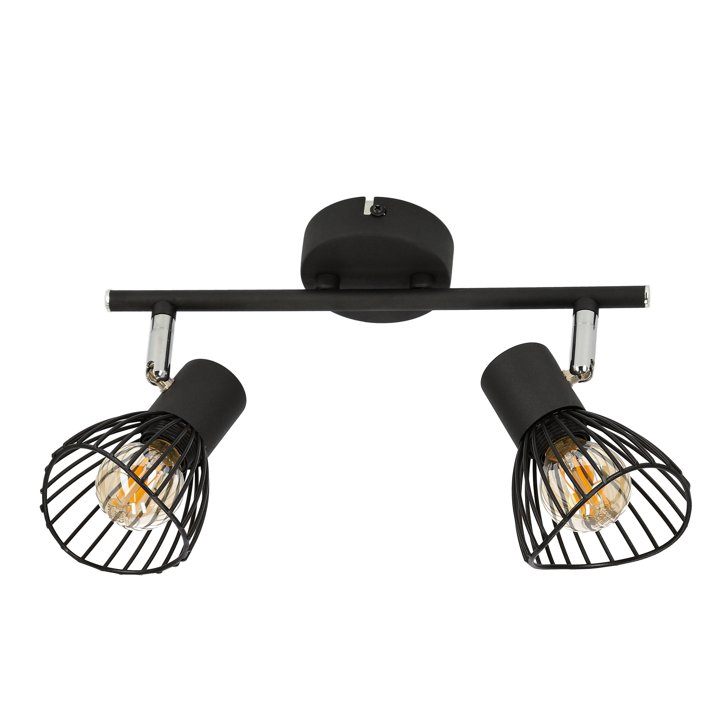 Lampa sufitowa czarna FLY2xE14x40W wym: 15x39x8 cm Candellux