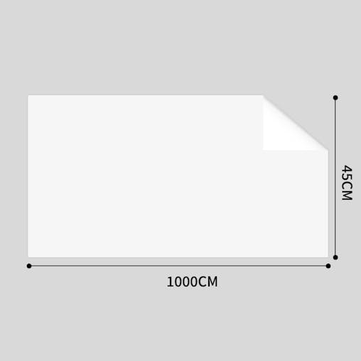 SOGA 2X 45cm x 1000cm Clear Dry Erase Whiteboard Wall Sticker