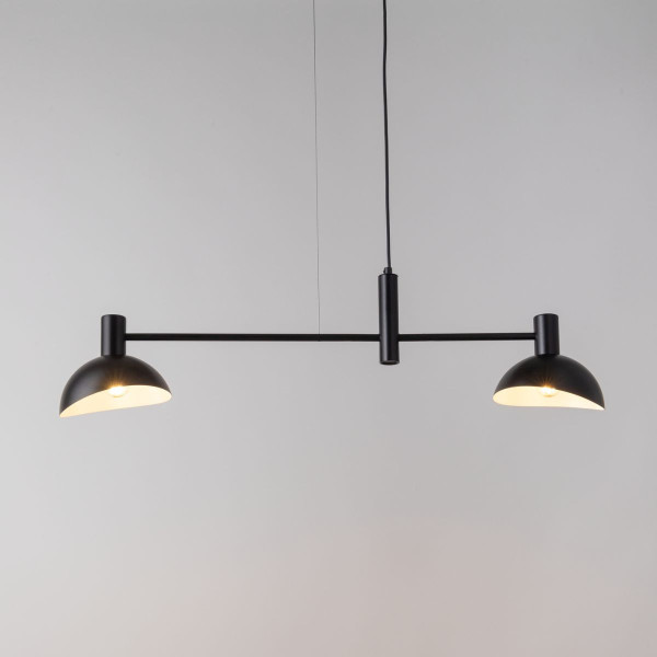 Lampa wisząca czarno-biała Artis 2xE14x40W wym: 70x90x18 cm Sigma Lighting