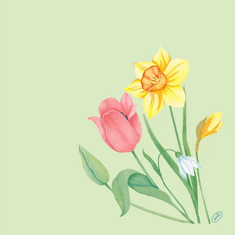 Serviette Spring Melody