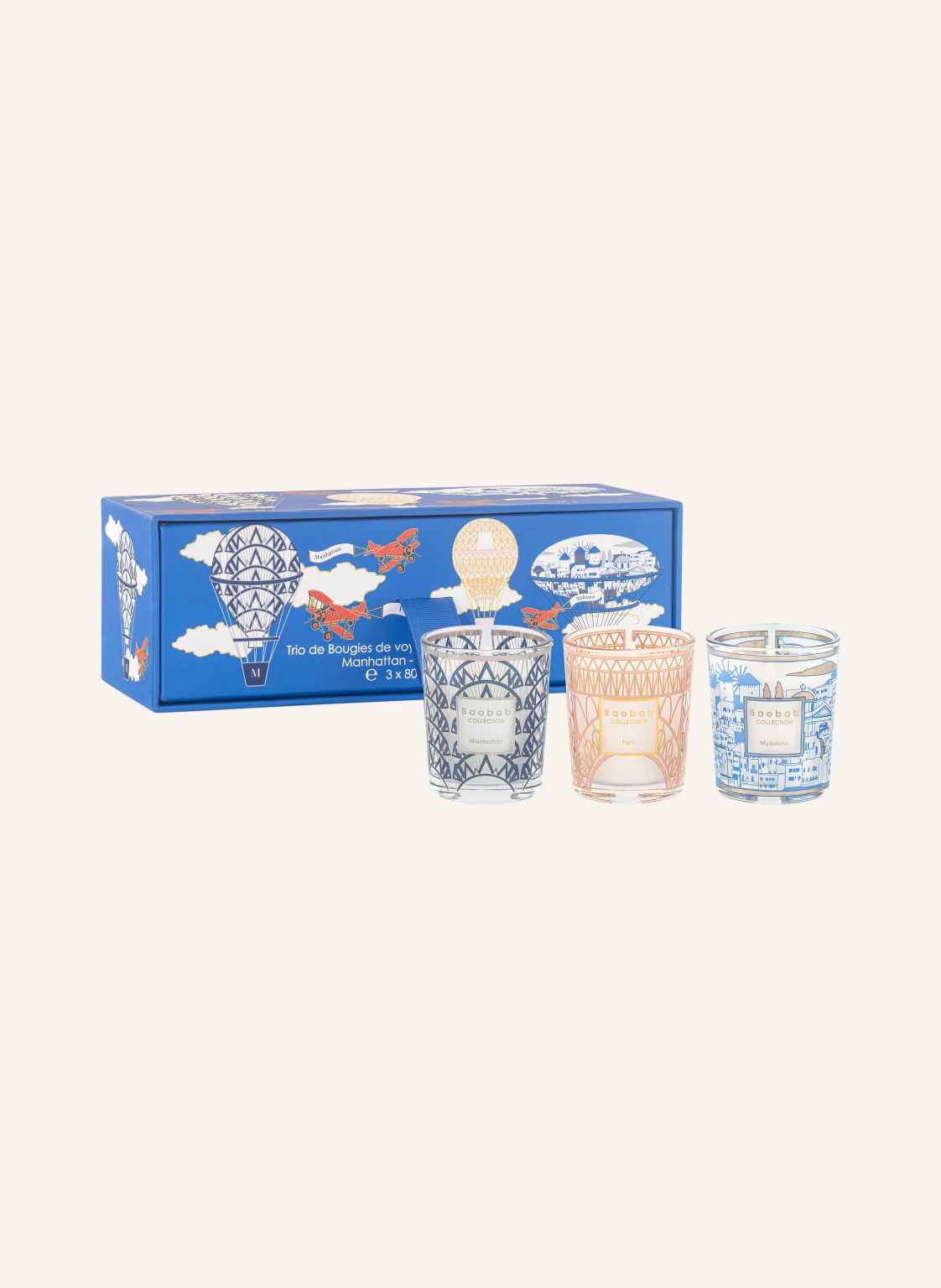 Baobab COLLECTION 3er-Set Duftkerzen mit Geschenkbox
