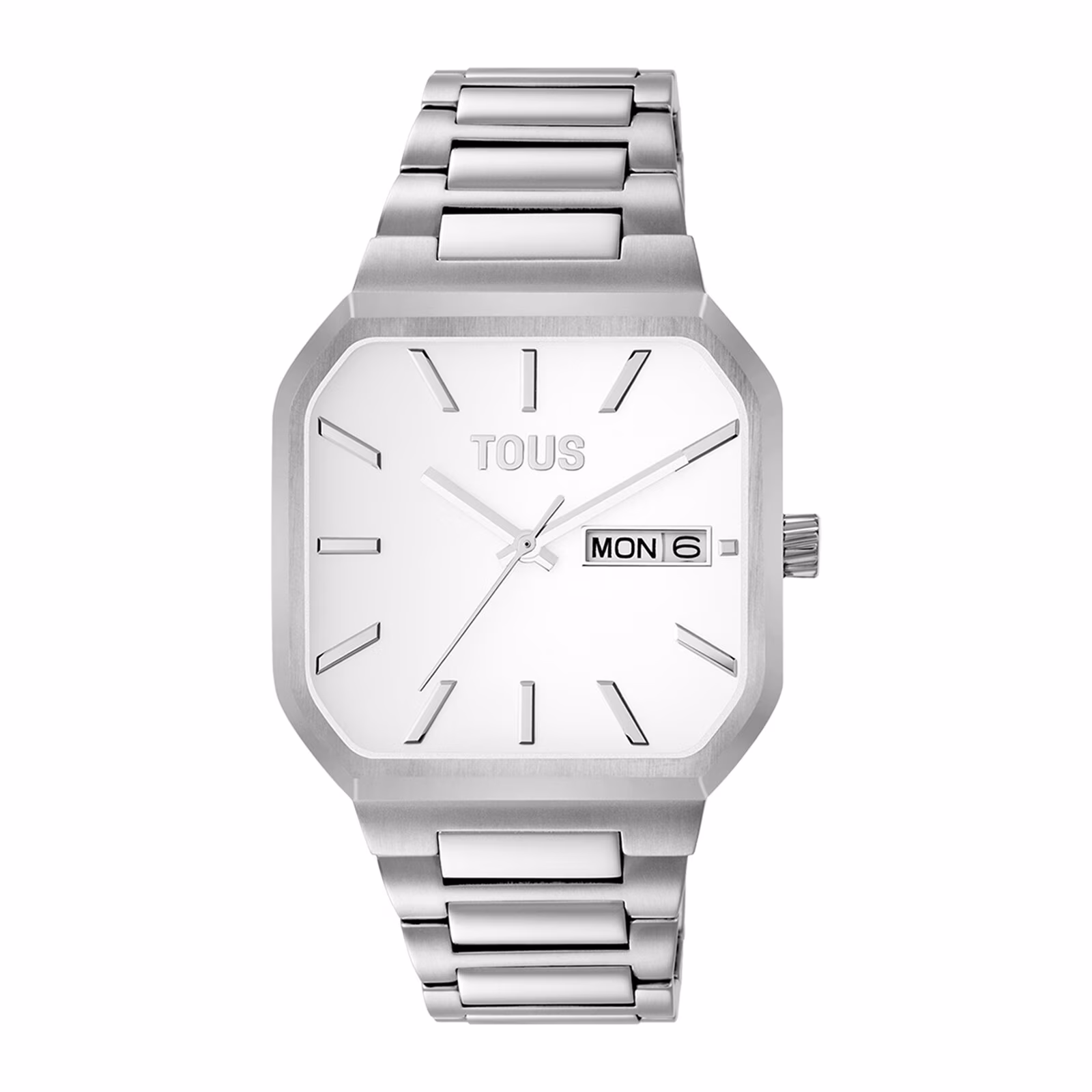 Reloj analógico con brazalete de aluminio Lit