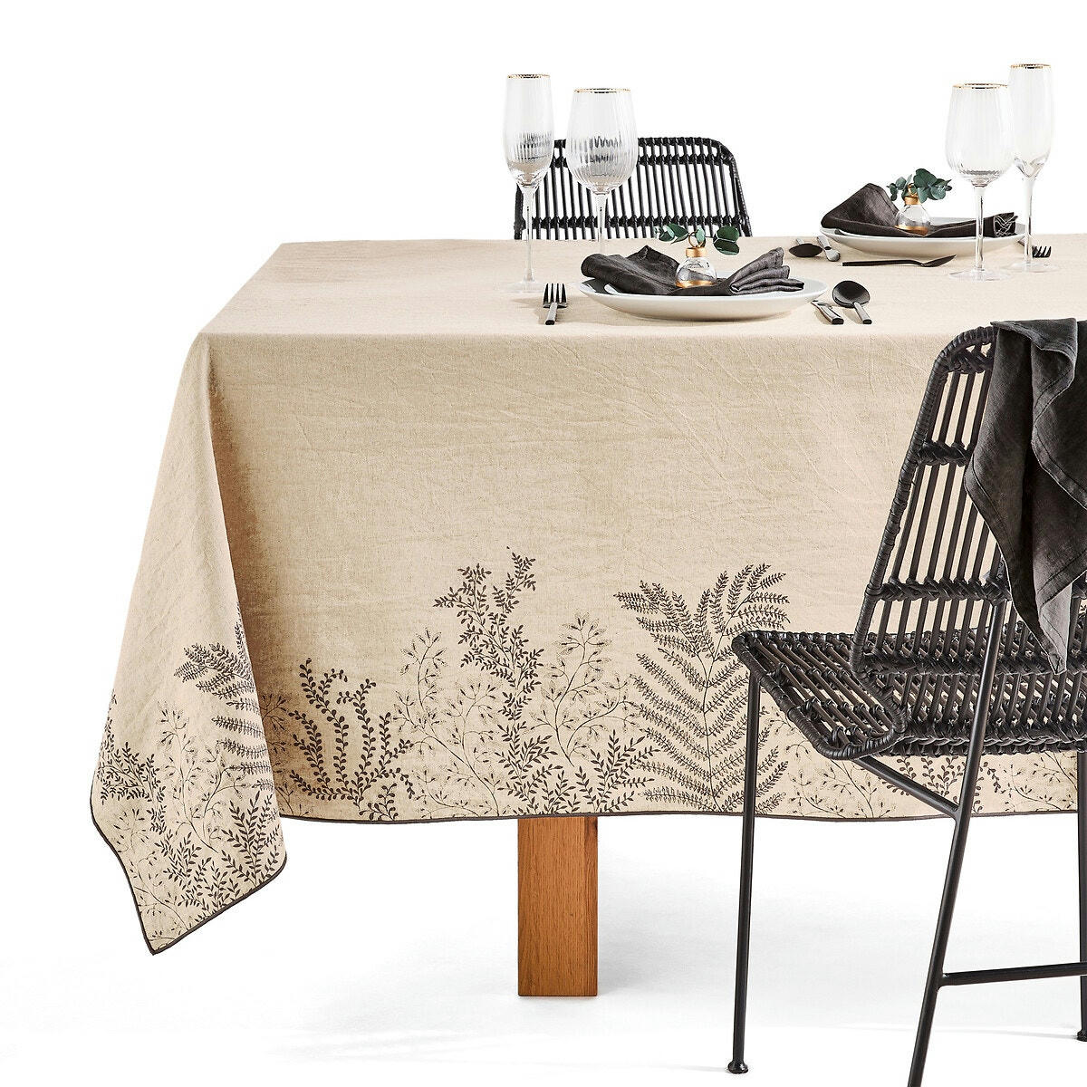 Nappe lin/coton, Frondaison