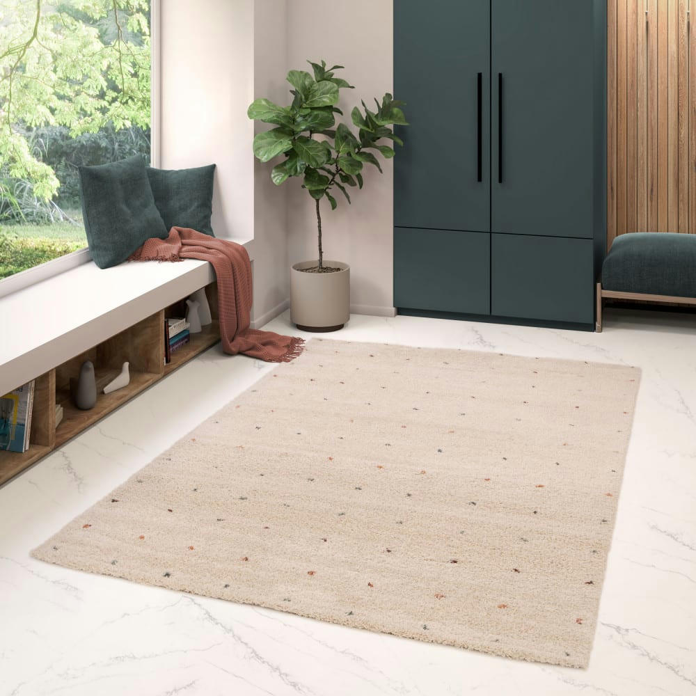 KLOÉ - Tapis contemporain ecru 160x230 cm