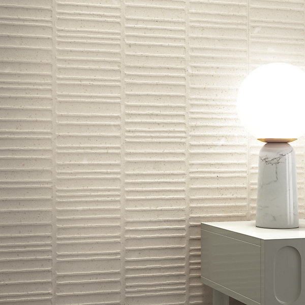 Carrelage mur faience effet terrazzo 32x99 cm Croccante Topping Wafer-R Nata