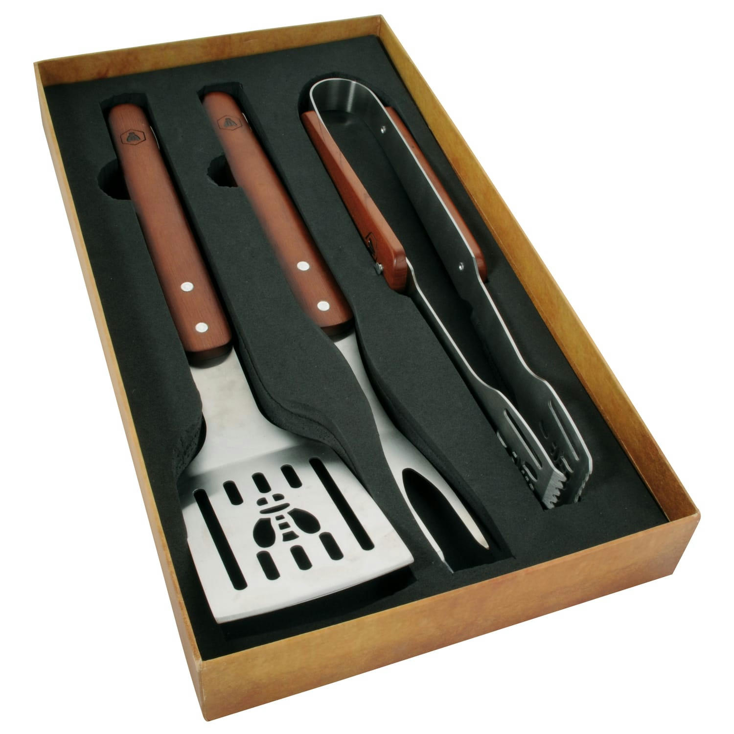 INOX - Set barbecue de 3 ustensiles