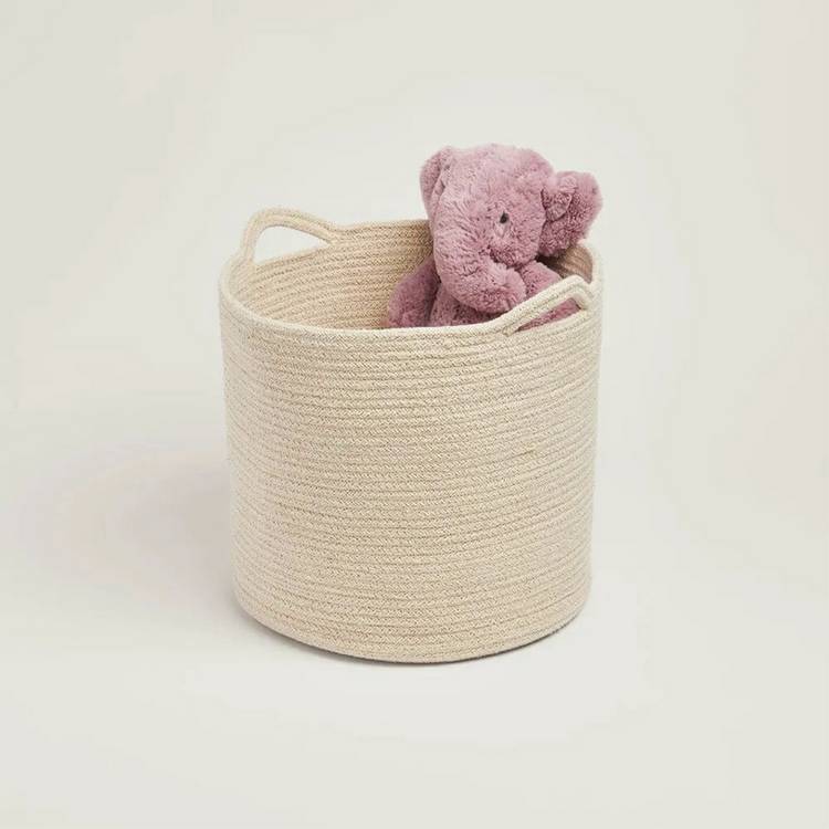 Great Little Trading Company Rope Storage Basket - Ivory