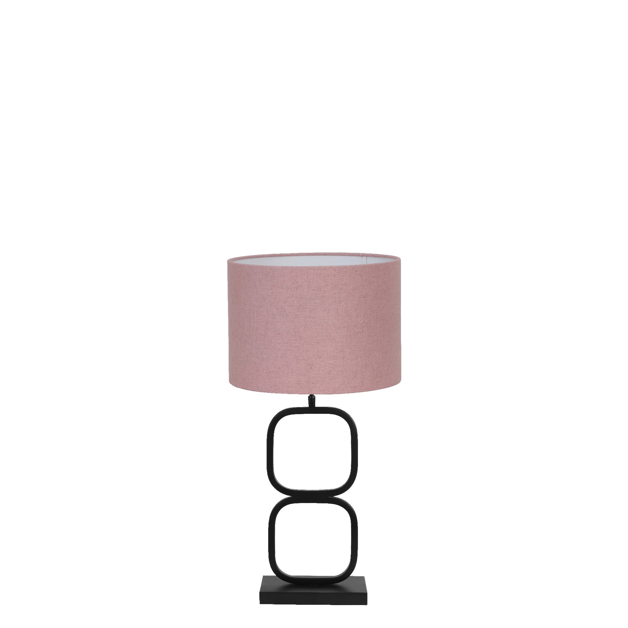 Light & Living tafellamp Lutika/Livigno - zwart, roze - 30x30x67cm