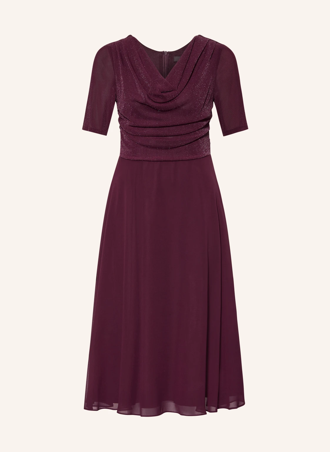 Vera Mont Kleid im Materialmix mit Glitzegarn