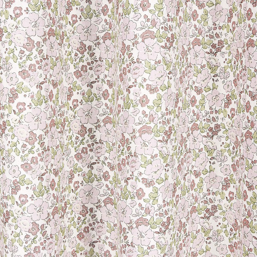 Rideau polycoton 140x240cm imprimé fleurs
