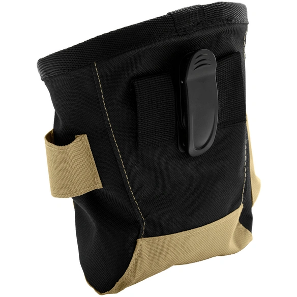 Gürteltasche, für Hunde, Polyester/Edelstahl/Kunststoff, schwarz/beige