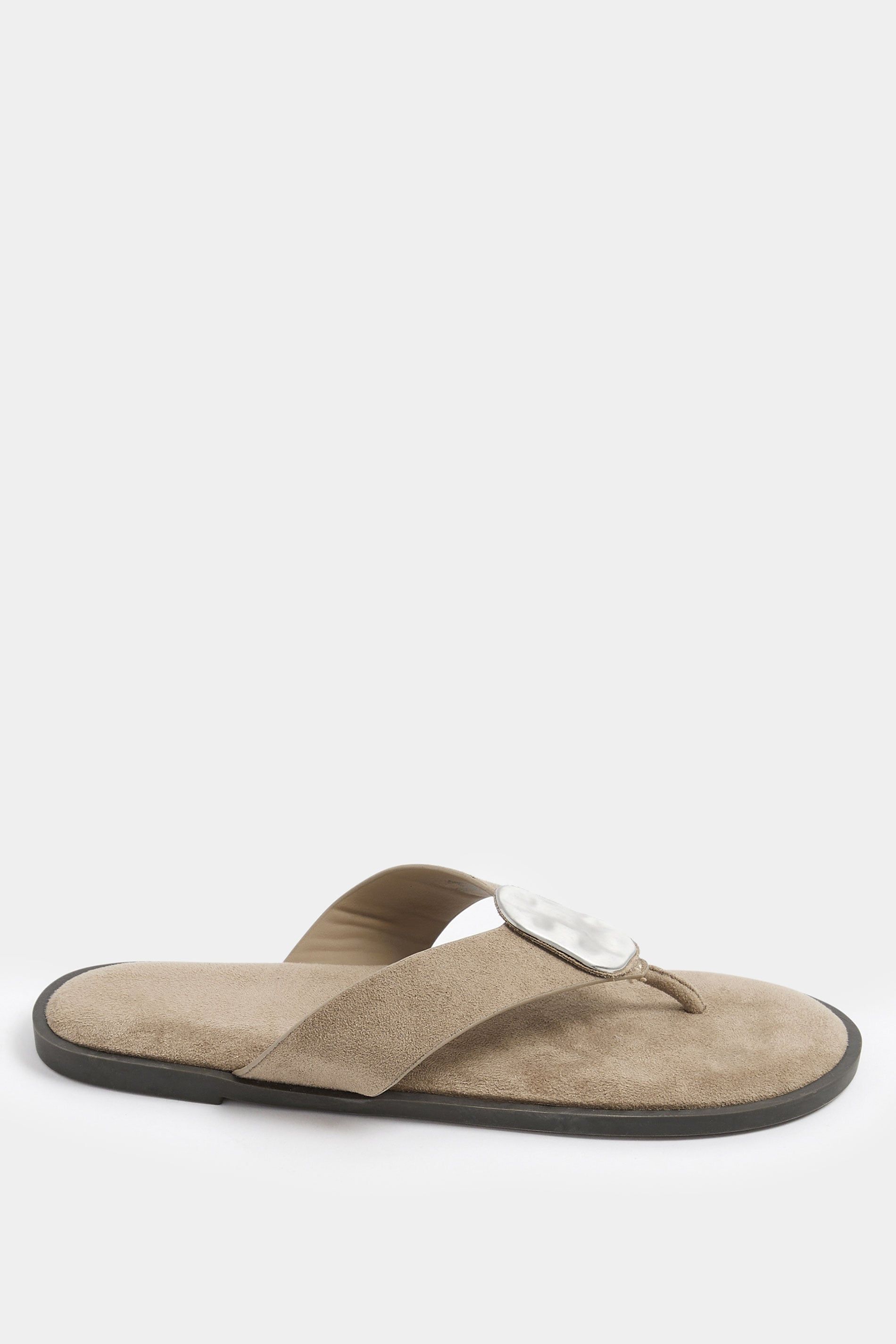 Yours Disk Sandals In Extra Wide EEE Fit