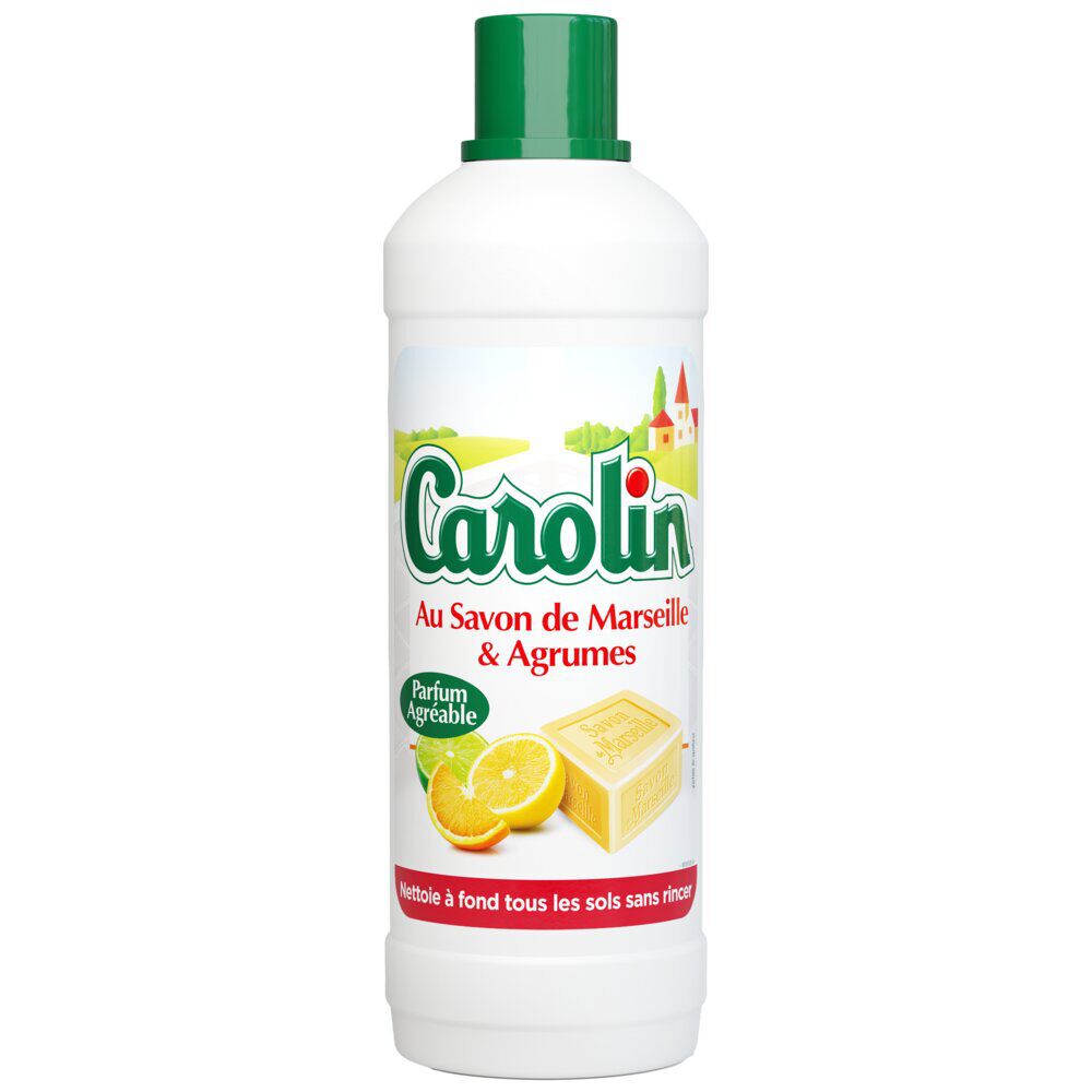 Nettoyant ménager Carolin savon de Marseille senteur agrumes 1,5L