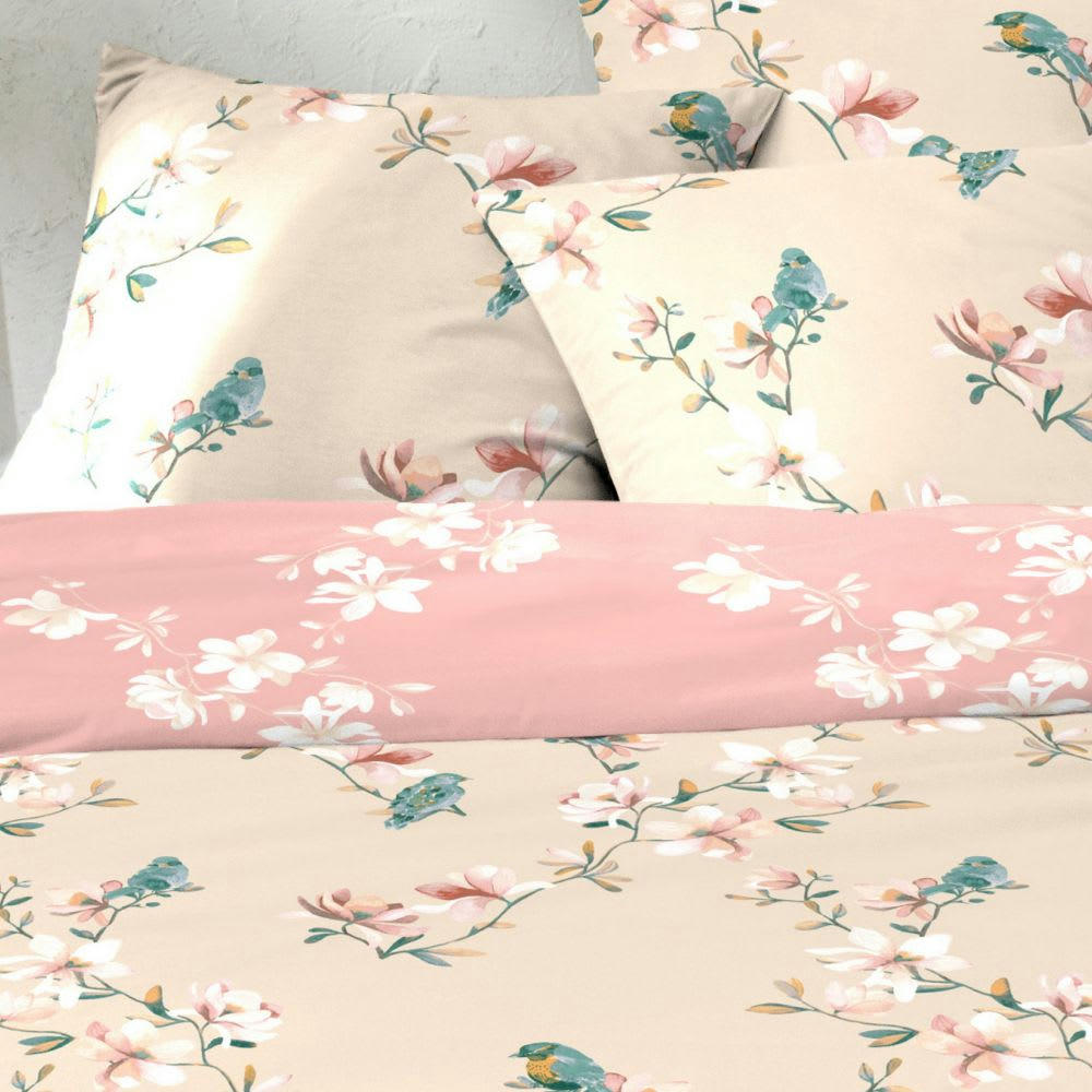 - Parure de lit 2 places coton à motifs 220x240 cm