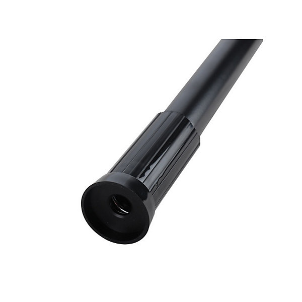Barre tringle pour rideau de douche ou baignoire extensible Noire 110200cm MSV