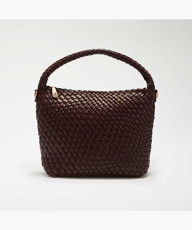 Deliberate M Burgundy - Woven Shoulder Bag