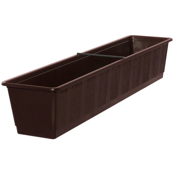 Blumenkasten »Standard«, Polypropylen (PP), braun, rechteckig