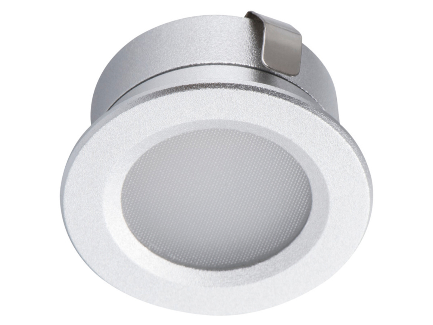 Lampa łazienkowa wpuszczana w sufit Imber LED aluminiowa biała