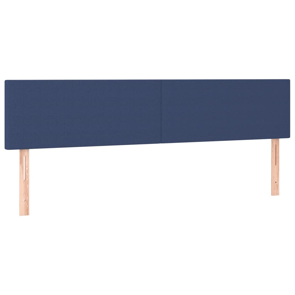 Wezgłowie Niebieski 180 x 5 x 78/88 cm Tkanina vidaXL