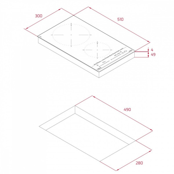 TEKA Płyta indukcyjna 30cm IZC 32600 MST czarne szkło 112510022 *