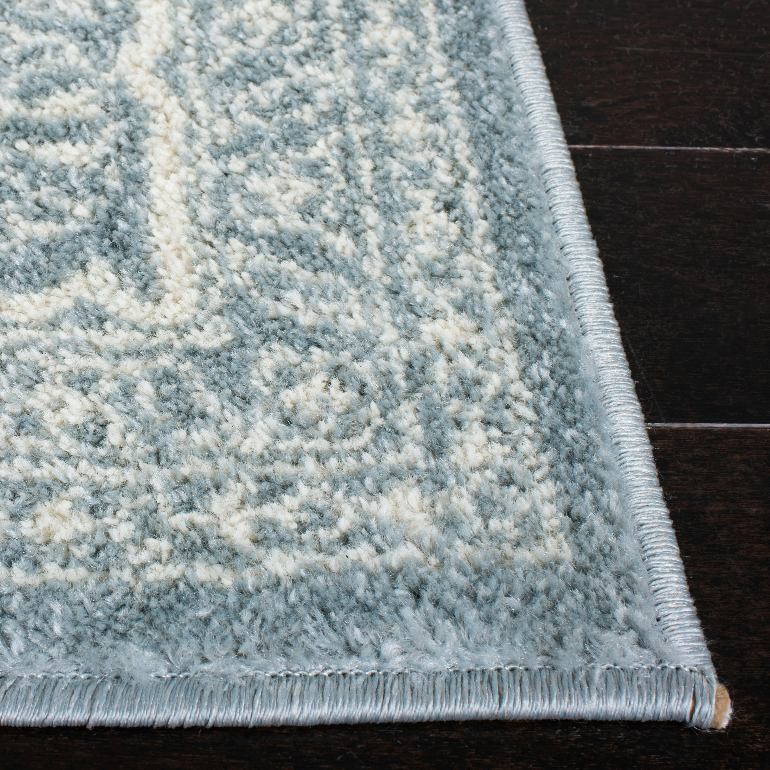 ADIRONDACK - Tapis de salon interieur en gris ardoise & ivoire, 91 x 152 cm