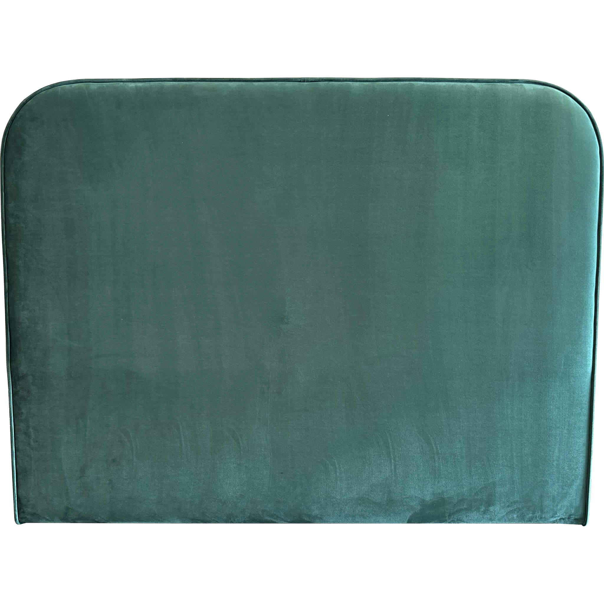 - Tête de lit en velours vert 145 cm