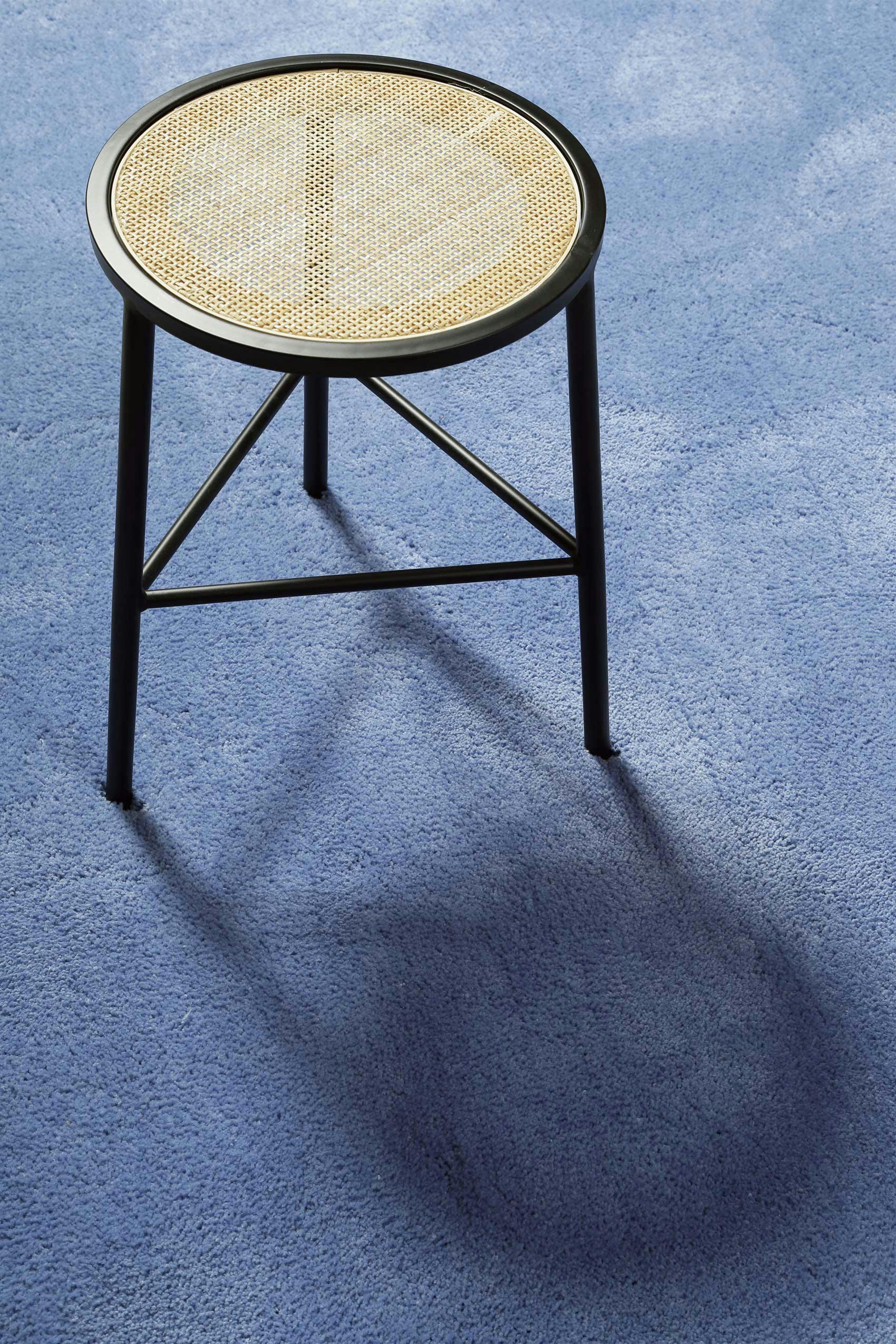 PISA - Tapis en microfibre dense bleu lavande 70x140 cm