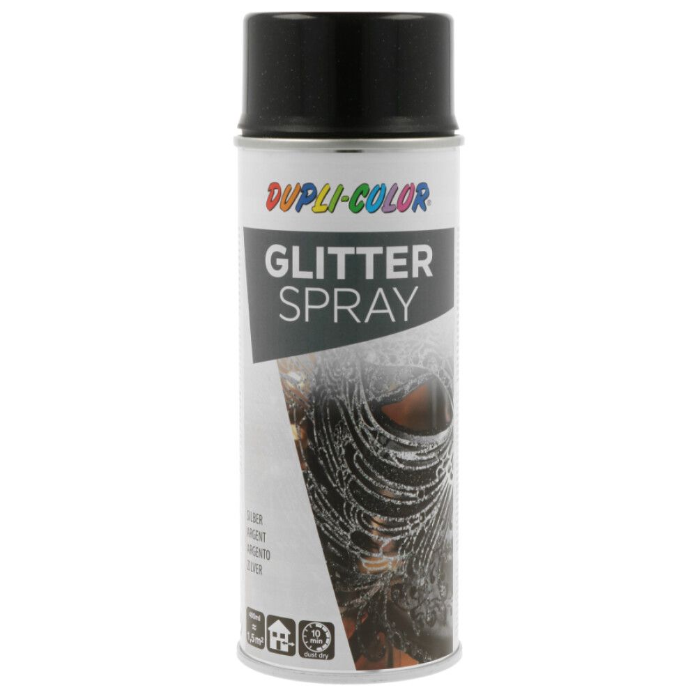 SPRAYMALING DUPLI-COLOR GLITTER SØLV TRANSPARENT 400ML