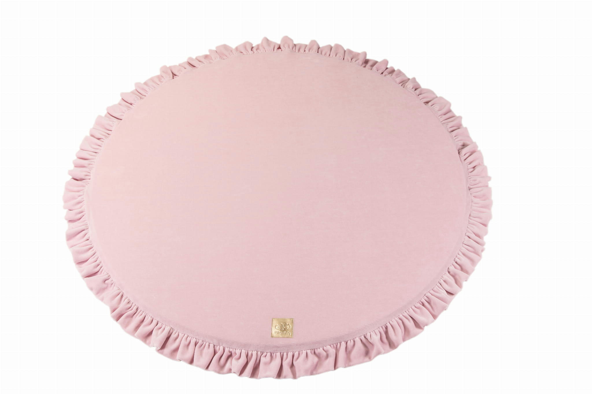 - Tapis de jeu rond rose 100x100cm