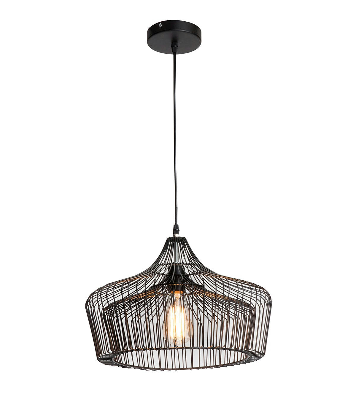 DORIS - Suspension en métal noir d. 40 cm