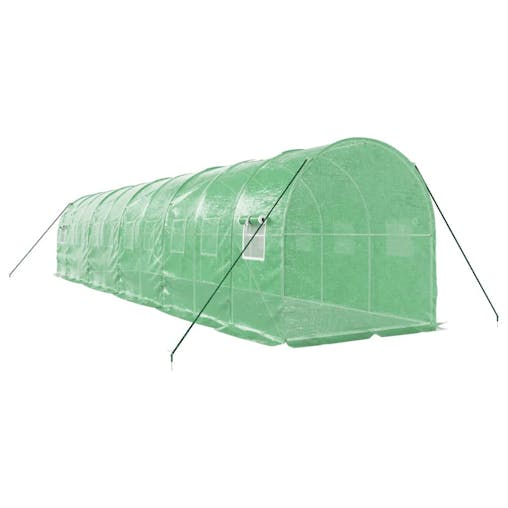 NNEVL Greenhouse with Steel Frame Green 20 m&sup2; 10x2x2 m