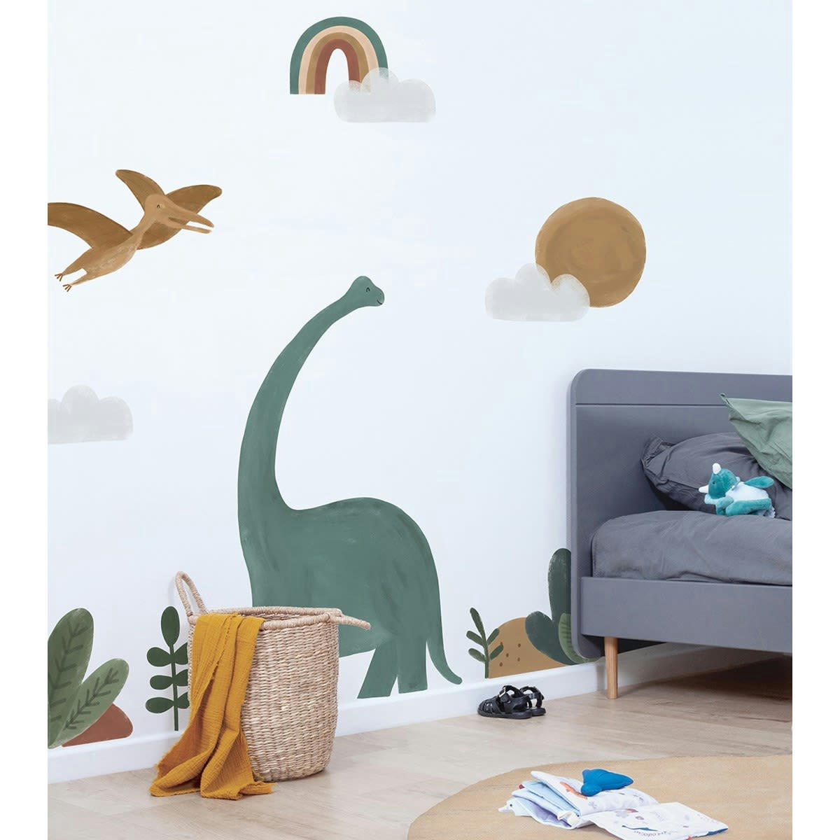 SUNNY - Stickers muraux les plantes en Vinyle mat Vert