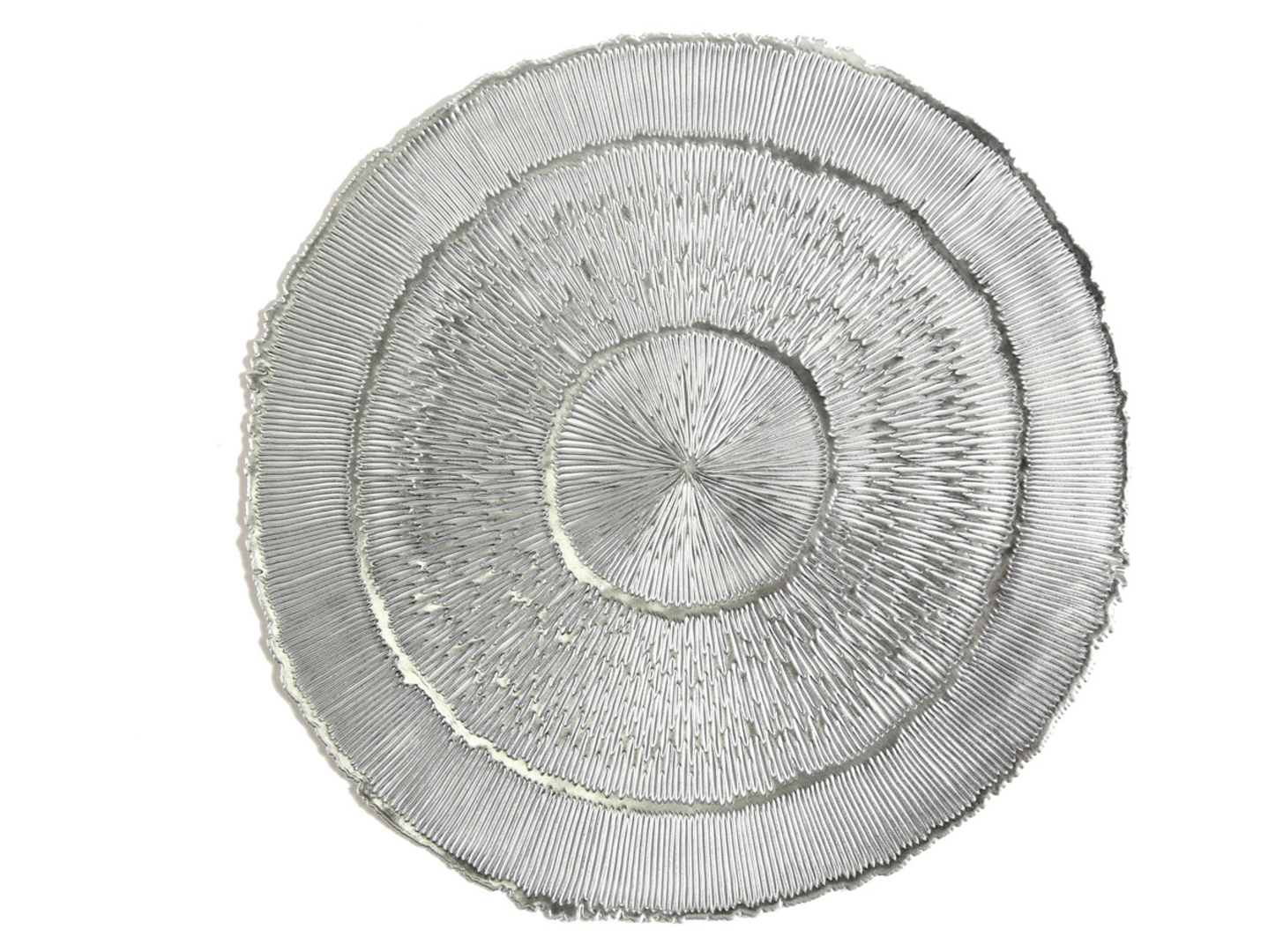 Podkładka pod talerz Pine Silver 38 cm srebrna