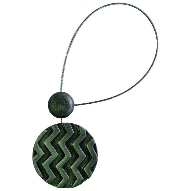 WILLY - - Embrasse rideaux magnétique sans perçages - Anthracite