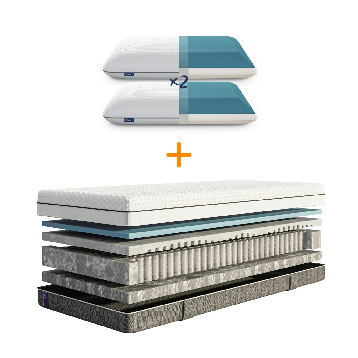 FUSION FRESH HYBRID PILLOW - Emma Deluxe | Fusion Fresh Hybrid 140X200 + Oreiller Original 70x40