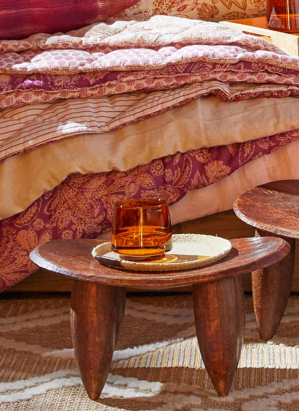 COUPELLE RONDE EN FIBRES NATURELLES MOYEN FORMAT NATUREL