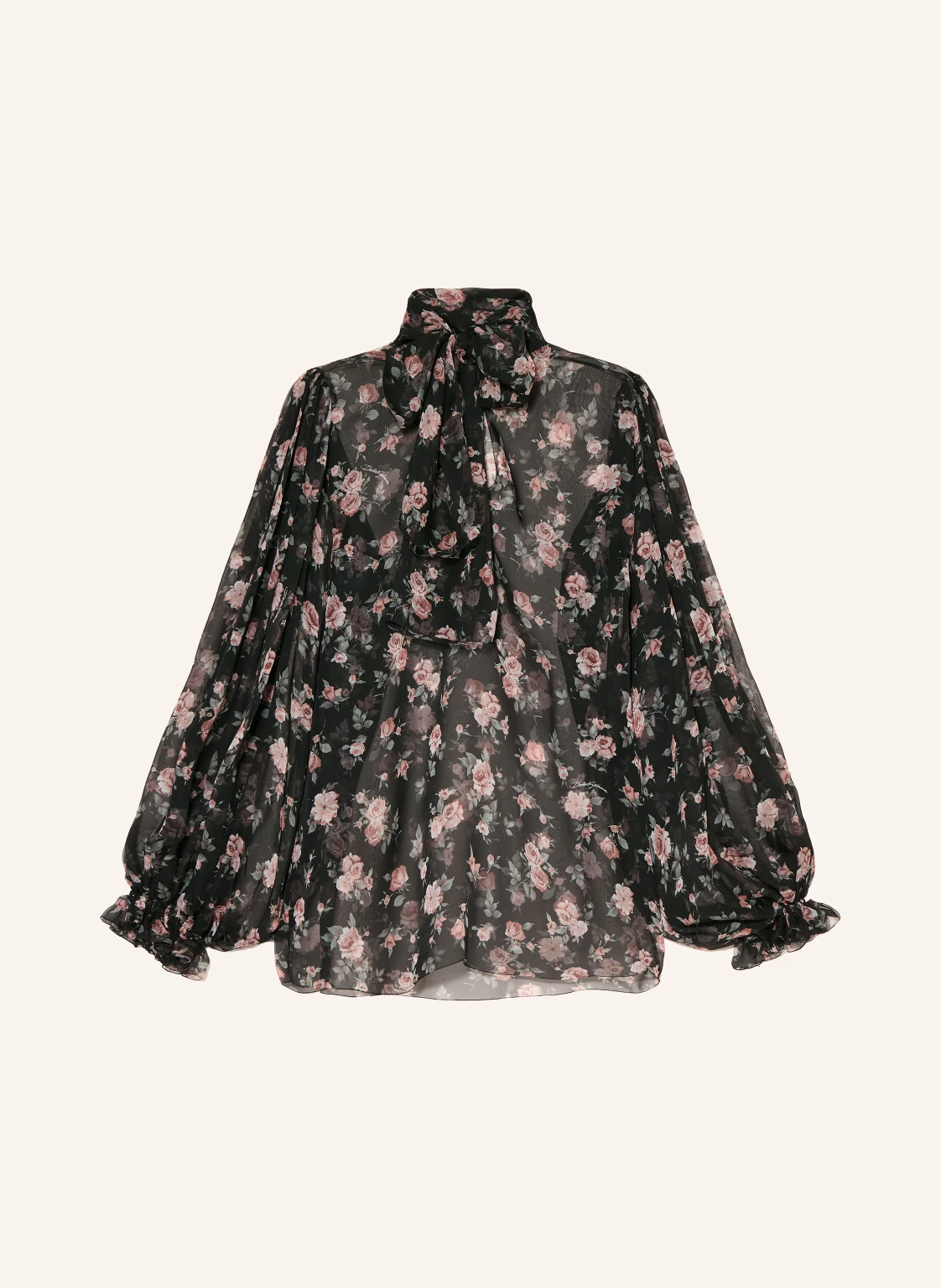 DOLCE & GABBANA Schluppenbluse aus Seide