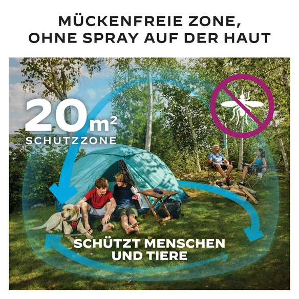 Mückenabwehr, max. 20 m², schwarz