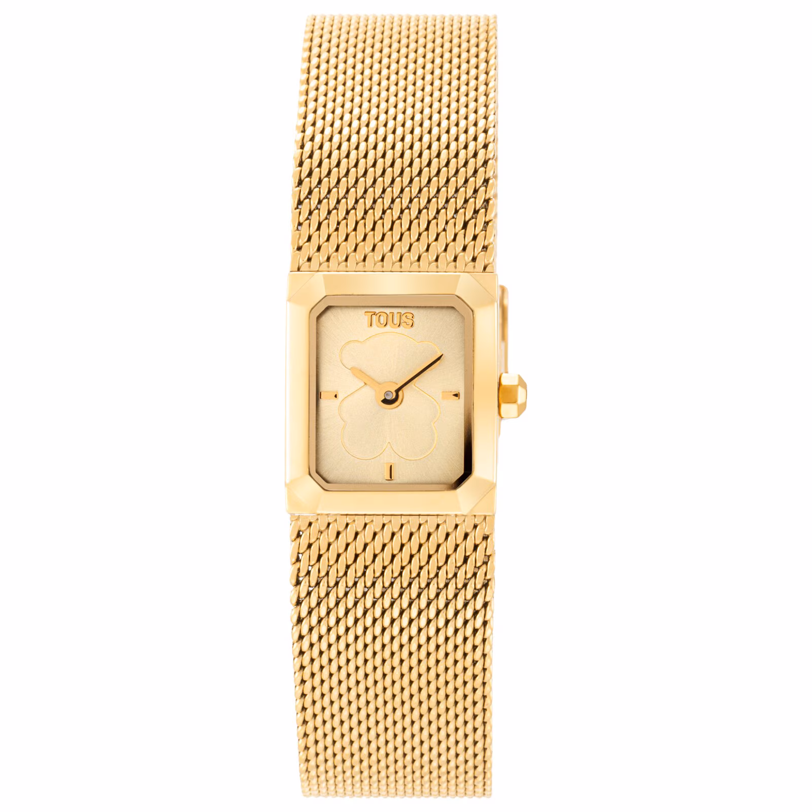 Reloj analógico con brazalete de malla milanesa de acero dorado Mini Mesh