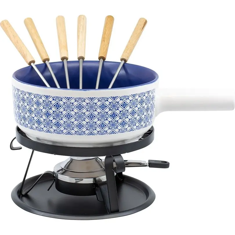 Fondue-Set 9-teilig Kacheln
