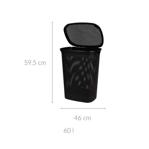 Kosz na pranie z pokrywą, 60 l