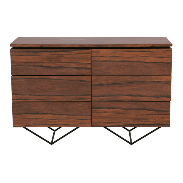 CÔMODA 6 GAVETAS 1,20 M X 42 CM HEPTA