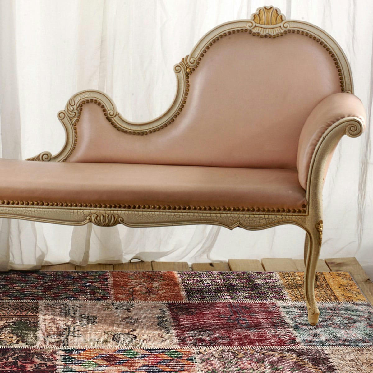 VELLUTO - Tapis ethnique patchwork en polyester multicolore 160x230